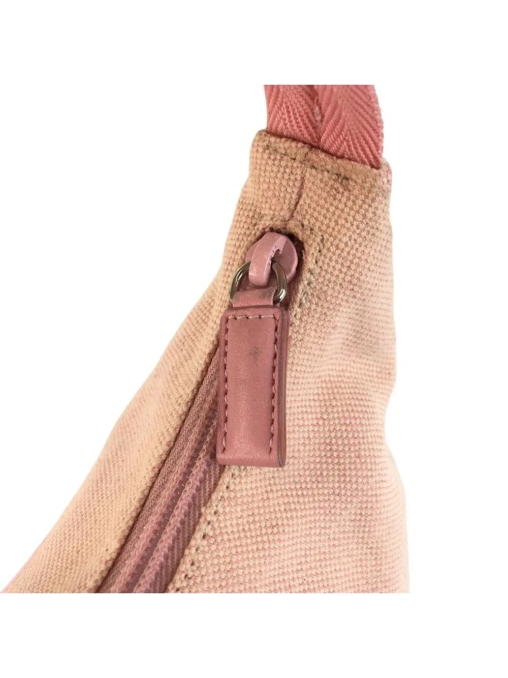 Prada Pink Canvas Handbag Pouch